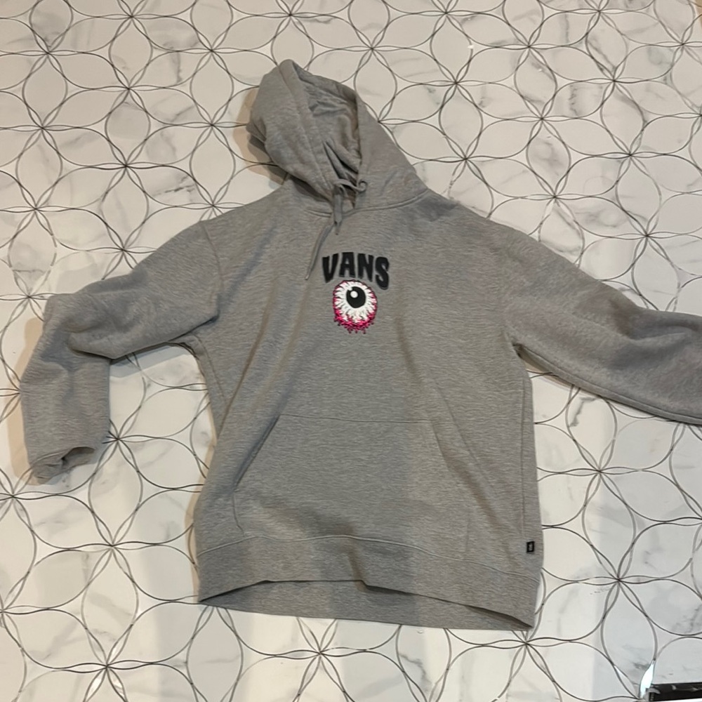 Vans Gray Hoodie with Eye Graphic